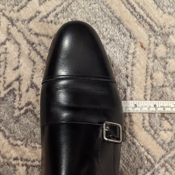 Black Double-Monk GYW Dress Shoes, Size 10.5 US - Picture 4 of 5